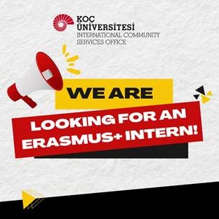 [Translate to English:] Napis zachęcający do aplikowania o praktykę w Koc University