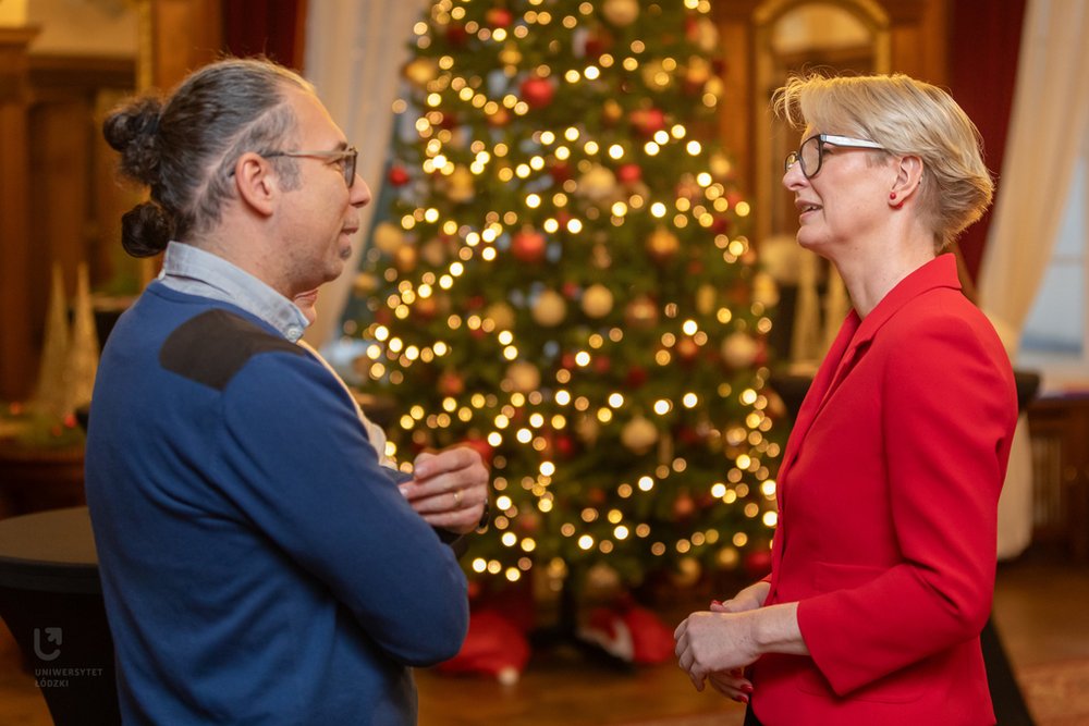 [Translate to English:] Świąteczne spotkanie z zagranicznymi naukowcami i doktorantami UŁ 