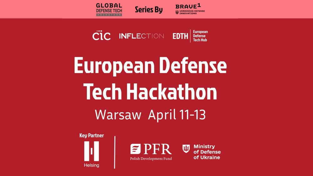 poster of the European Defence Tech Hackathon