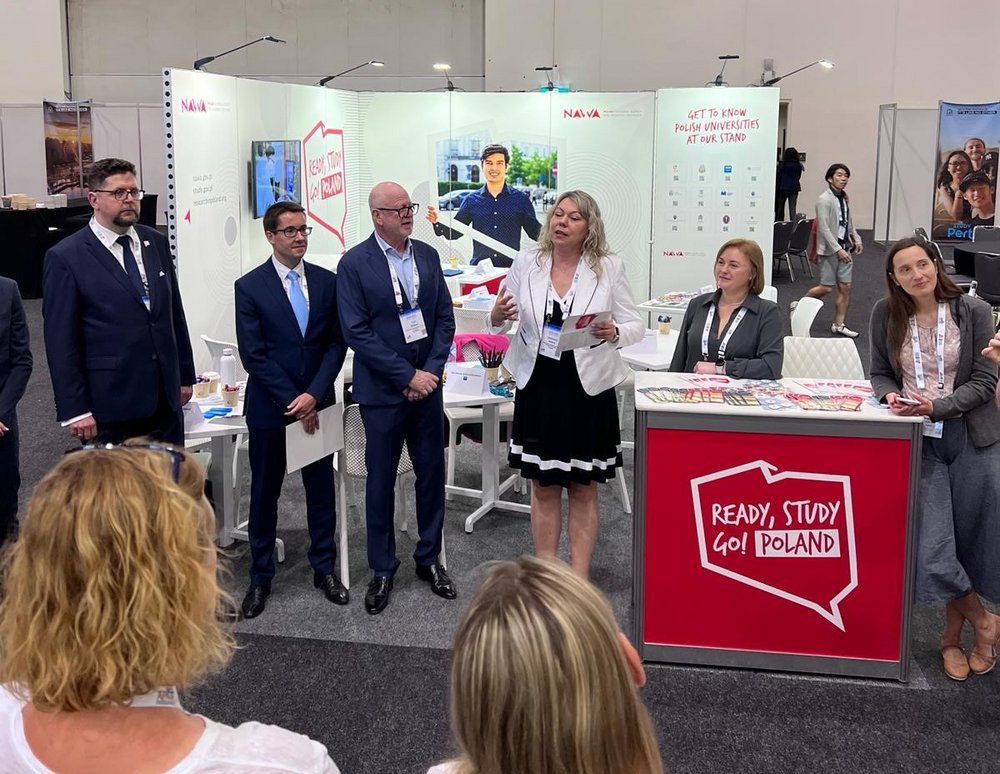 Grand opening of the Polish stand at APAIE 2024 in Perth