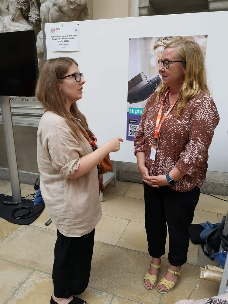 Anna Rolczak during presentation