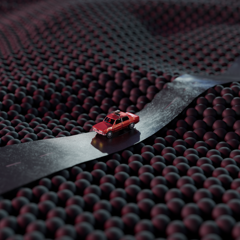 Atomic scale, nano-highways are created that enable frictionless movement. The figure shows the presence of such a nano-highway that is created at the interface of graphite and bismuth.