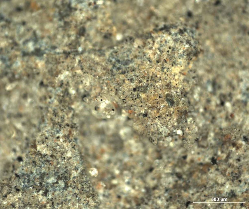 A highly magnified object 