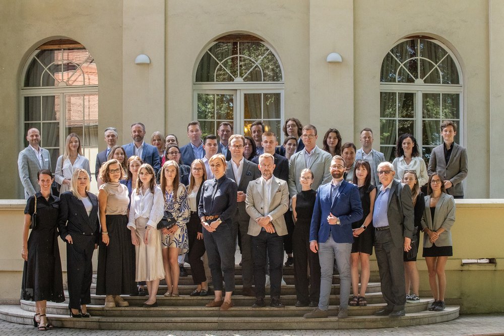 The ceremonial closing of the Mentorship Project - a group photo