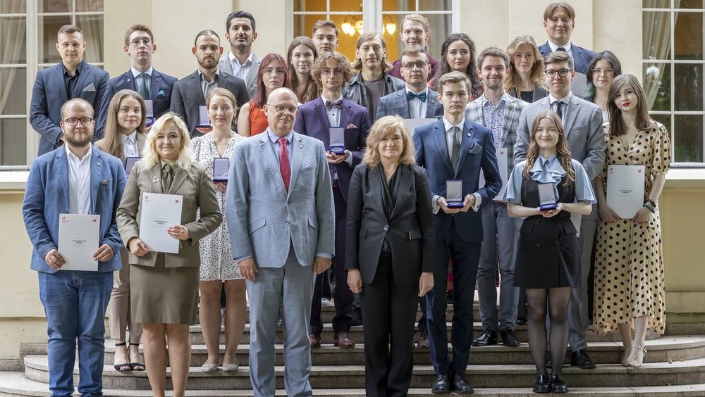 honourees with the authorities of the University of Lodz 