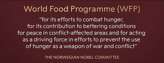the statement by the Norwegian Nobel Committee