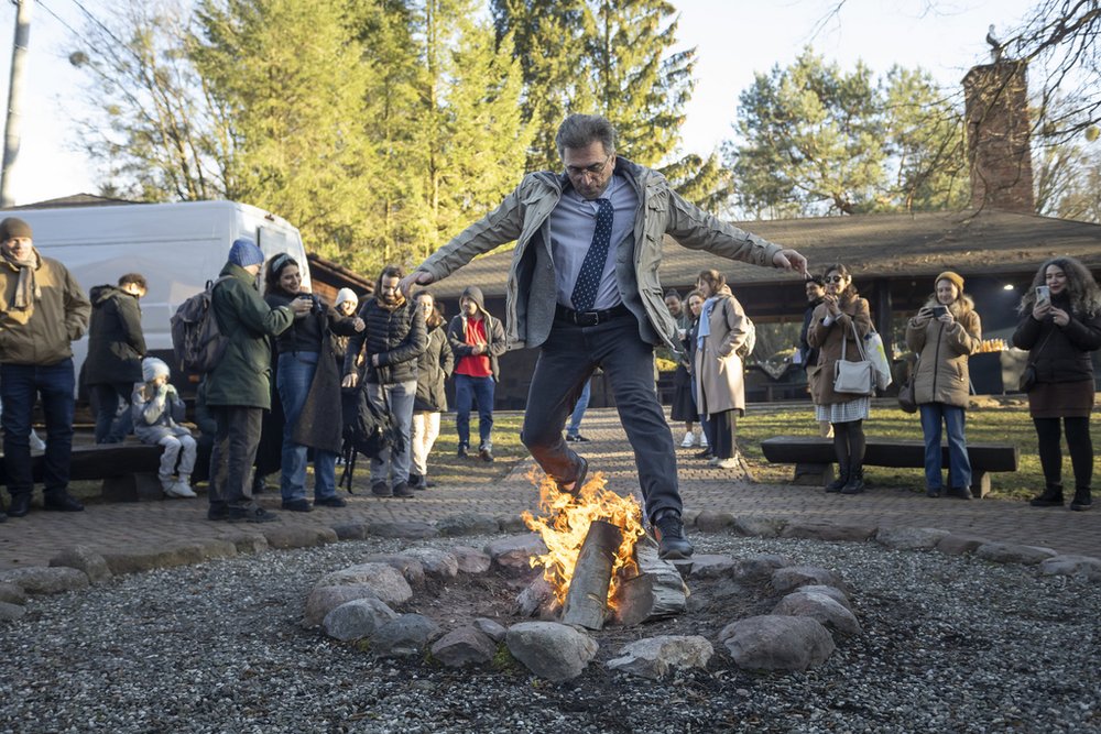 Observance of the Iranian Festival of the Fire Dance at the university of Lodz