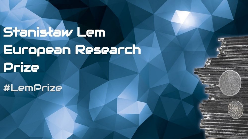 A banner promoting the Stanisław Lem European Research Prize