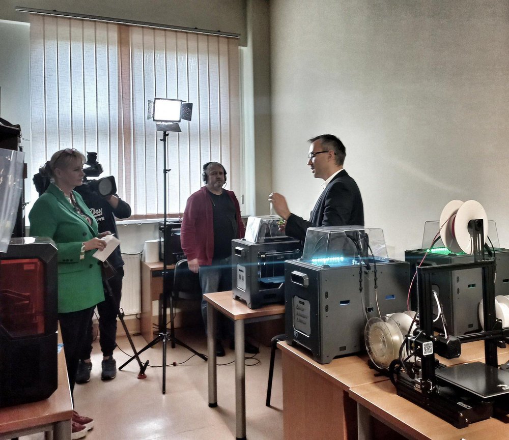 Dr hab. Łukasz Półtorak, Associate Professor during recording of the TV show