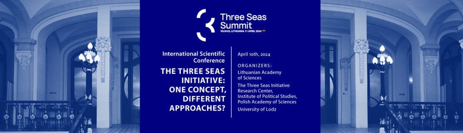 Banner of the conference taking place during the Three Seas Summit