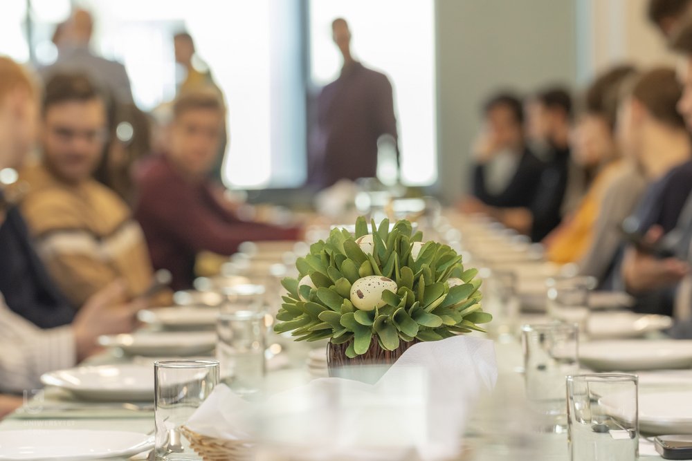 International students during the Easter meeting