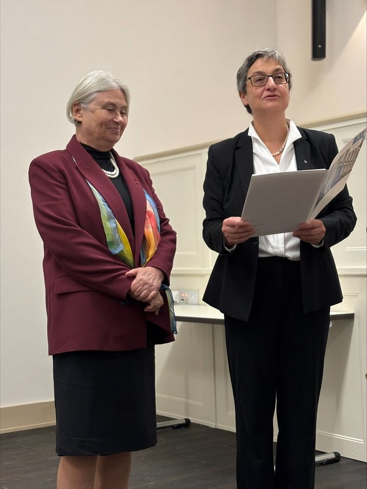 Prof. Joanna Jabłkowska during the ceremony of awarding the title of Doctor Honoris Causa
