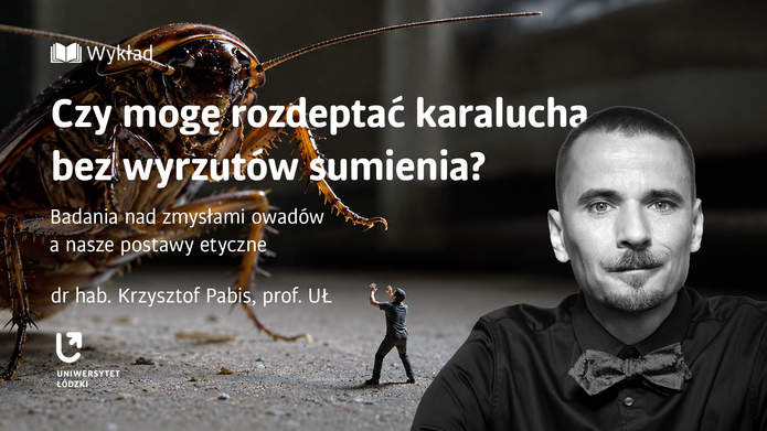 Baner z wizerunkiem prof. Krzysztofa Pabisa