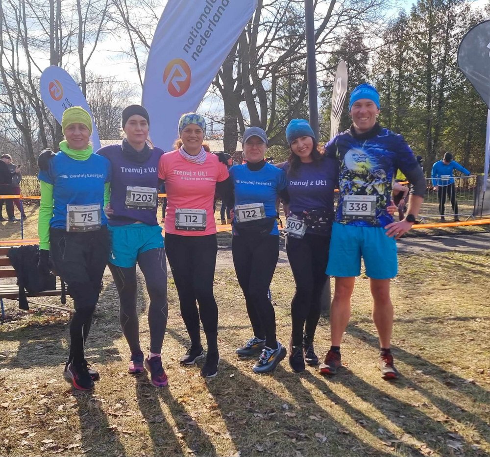 participants from the University of Lodz taking part in the City Trail competition