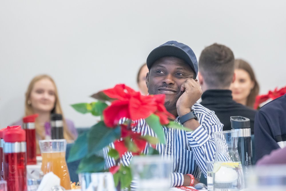 uroczyste obiady wigilijne dla zagranicznych studentów UŁ