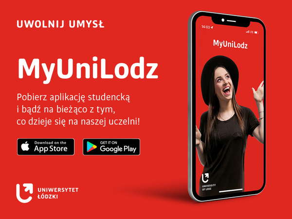 MyUniLodz application – the poster MyUniLodz application – the poster