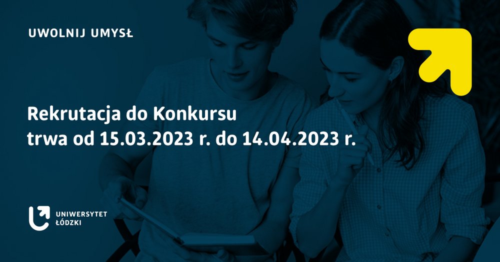 grafika projektowa przedstawiająca daty trwania konkursu 15.03-14.04.2023