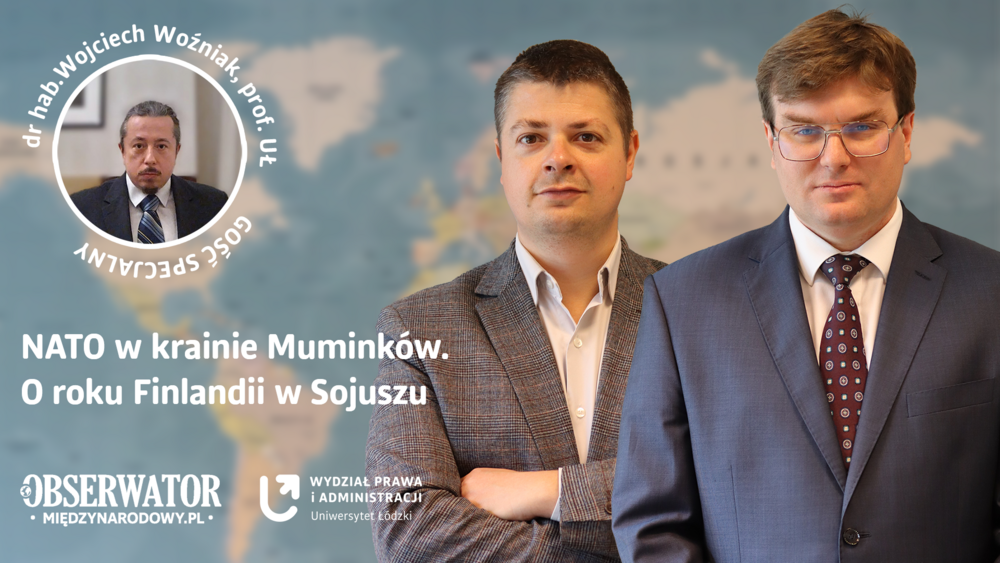 banner with information about the episode entitled "NATO in Moominland"