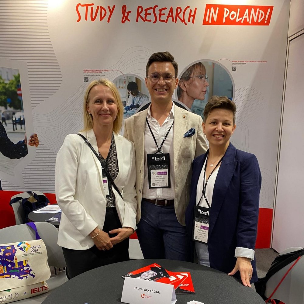 Delegation from the University of Lodz at NAFSA in New Orleans