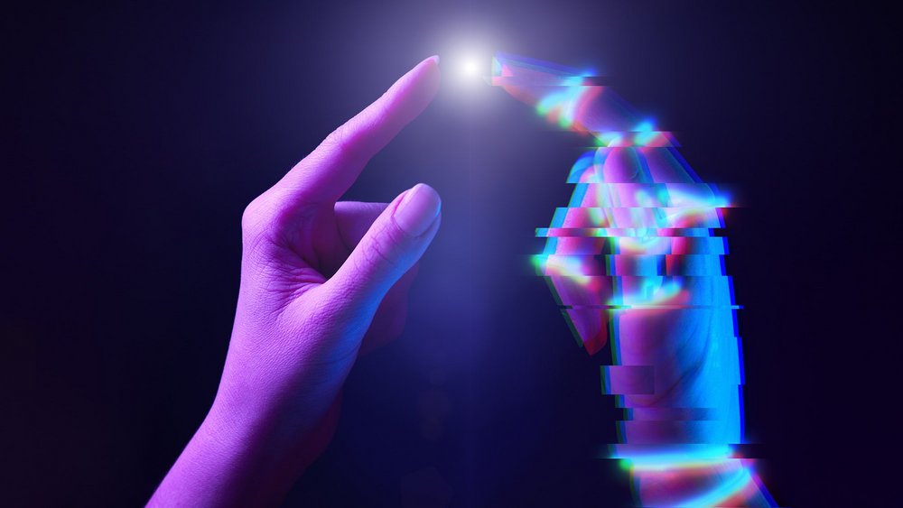 cyfrowo wygenerowane dłonie