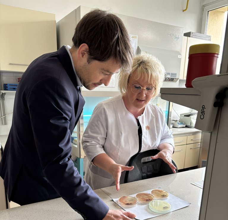 Deputy Mayor of the City of Lodz, Adam Pustelnik and dr hab. Beata Sadowska