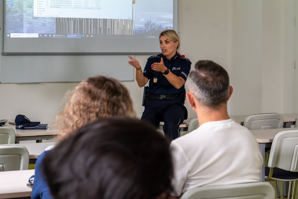 training with police officers