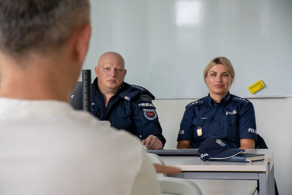 training with police officers
