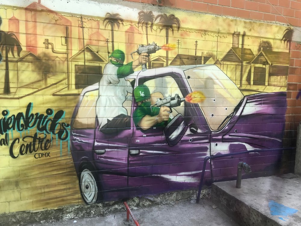 graffiti on the wall, Mexico