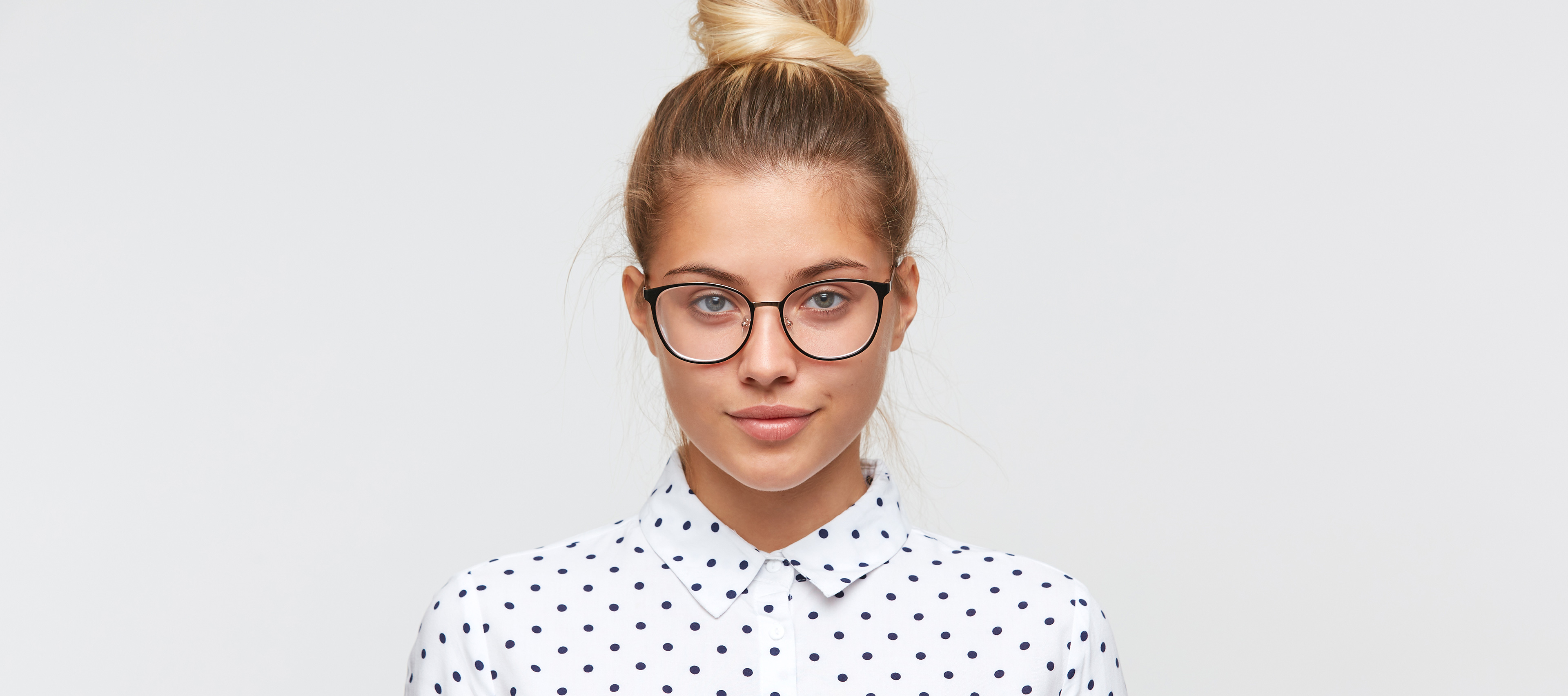 girl with glasses