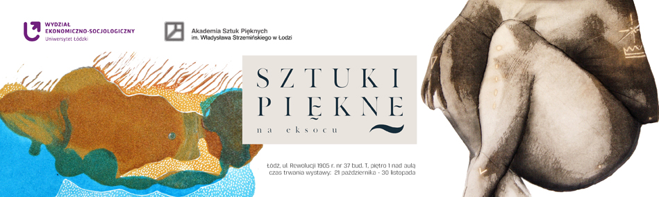 The poster promoting the exhibition at the University of Lodz
